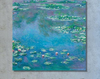 クロード・モネ：睡蓮（1917年）キャンバスギャラリーラップまたは額装