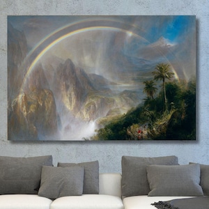 Frederic Edwin Church Rainy Season in the Tropics Art Print,Frederic Edwin Church Canvas Wall Art, Canvas Poster ,Canvas Print, Wall Decor