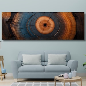Tree Ring Canvas Wall Art, Abstract Colorful Tree Ring Wall Decor, Minimalist Home Canvas Art Poster/Wall Art Print,Canvas Home Decor Art