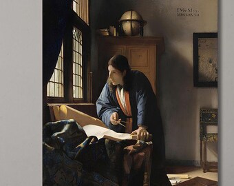 Tableau Impression Sur Toile – L'Astronome De Jan Vermeer (jvr17)