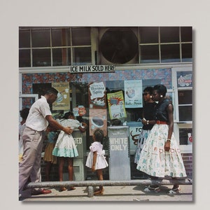 Gordon Parks Print,Black Lives Matter Wall Art,Water Fountain,Civil Rights,Department Store Canvas Mobile Alabama African American  Wall Art
