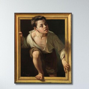 Pere Borrell del Caso Escaping Criticism 1874 Poster Art Canvas Print,Reproduction Print,Vintage Art,Reproduction Print,Library Wall Decor