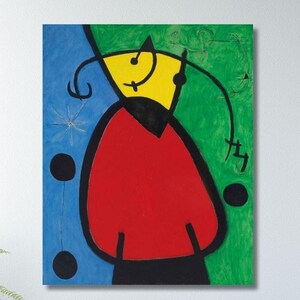 JOAN MIRO The Birth of Day Poster Art Canvas Print,Exhibition Poster art,Joan Miro Print,Surrealism Art,Office Room Decor,Abstract Wall Art