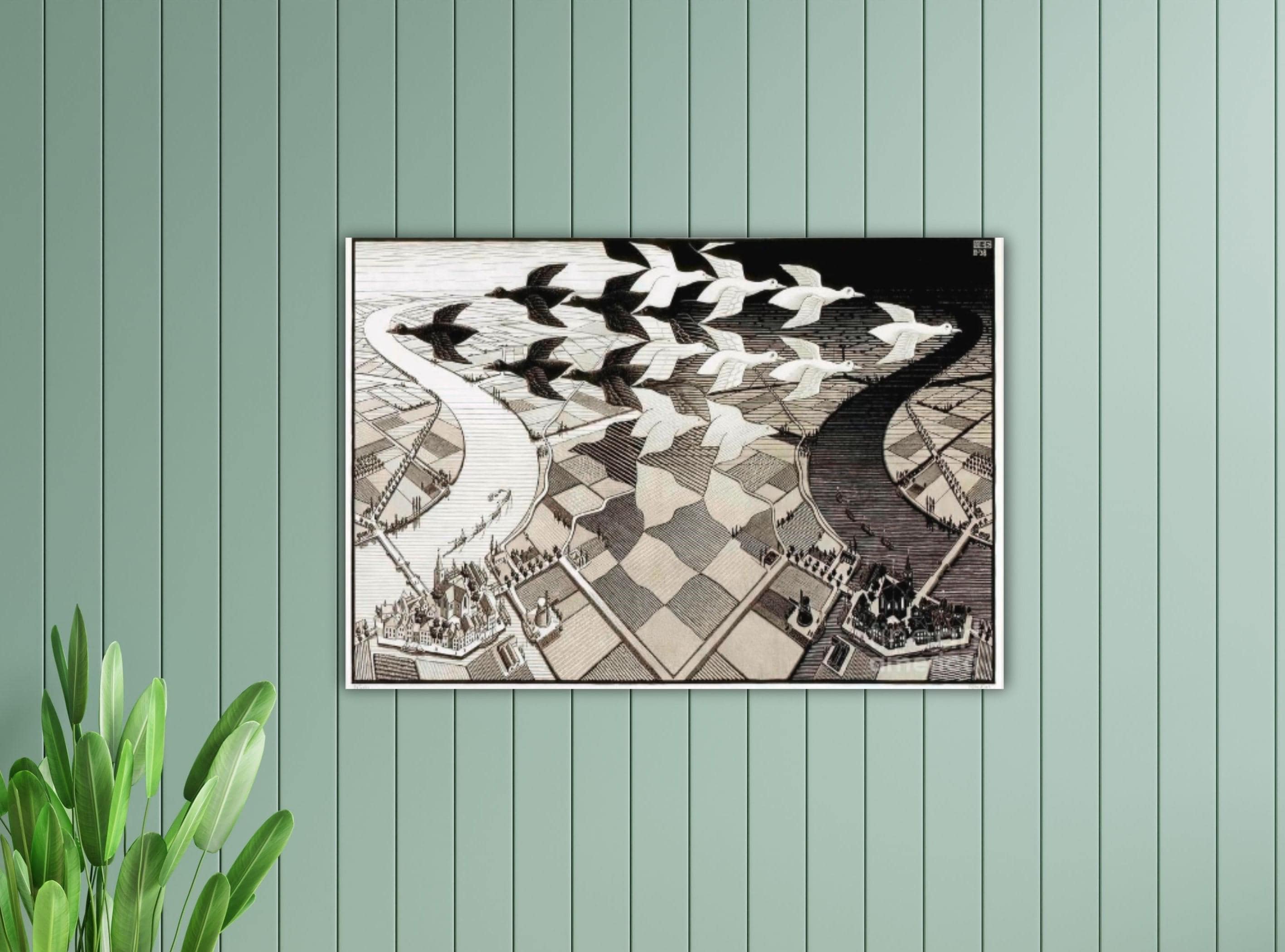Mc escher day night - Etsy 日本