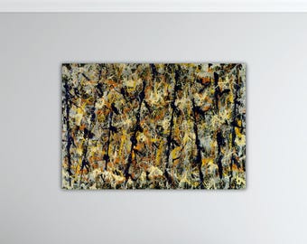 Jackson Pollock Blue Poles 1952 Poster Pollock Canvas Modern Wall Art Reproduction Print Gift Home Wall Decor Paint Expressionism Art Print