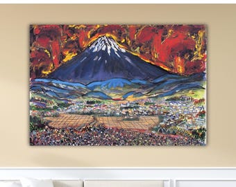Akira Kurosawa - Fuji Mount Wall Art Kurosawa Canvas Akira