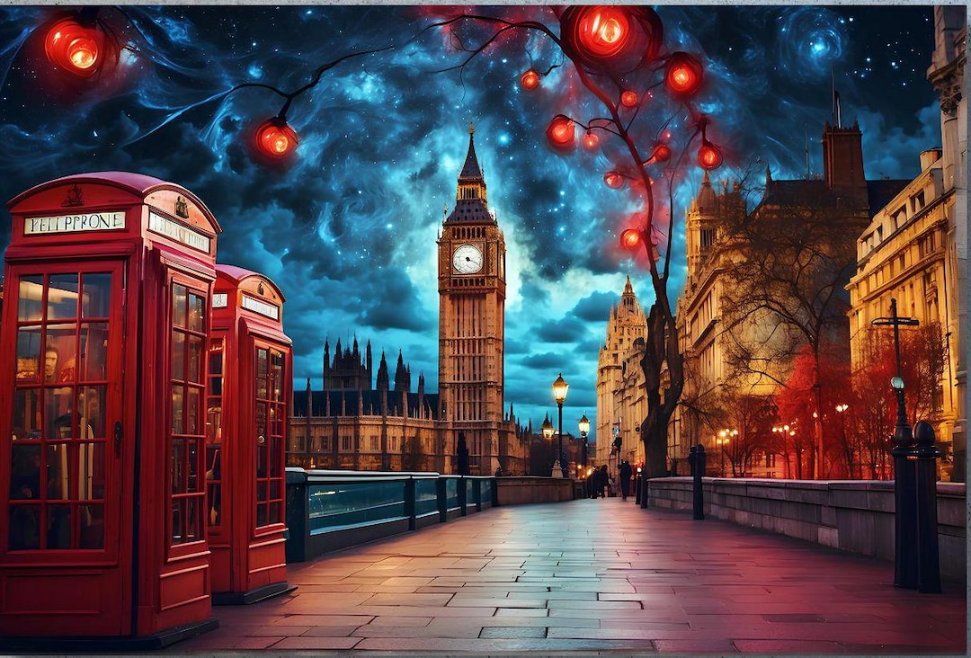 Doctor Who Tardis Box London Canvas Painting Doctor Who Tardis Canvas ...