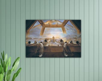 サルバドール・ダリ「最後の晩餐」手描き油彩複製「ダリ象徴主義の