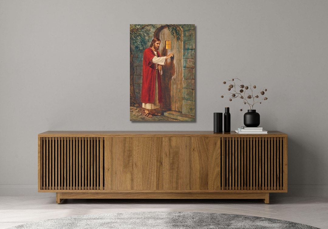 Jesus Knocking Canvas Print: Religious Wall Art Decor - Etsy