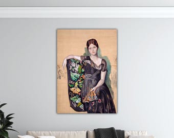 パブロ・ピカソの肘掛け椅子に座るオルガの肖像、カスタムフレーム