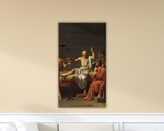 The Death of Socrates Poster Museum Decor Canvas Socrates Printing The Death of Socrates Wall Art Socrates Painting Gift Office Wall Decor