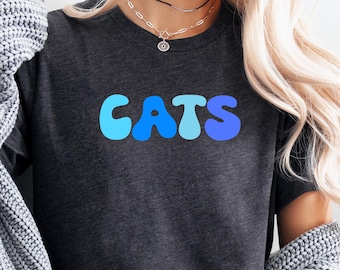 Cute Cats Graphic Tee, Cat Lover Gift