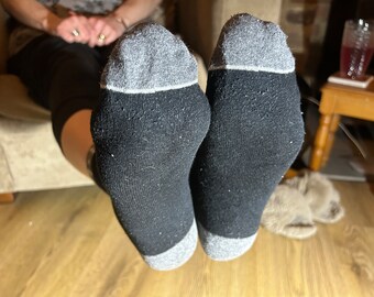 Black and grey socks