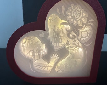 Cuore 3D Illuminato