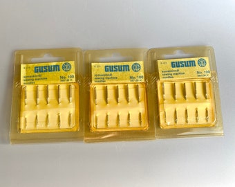 3 Pc Vintage Sewing Mashine Needles Gusum No. 100 705/130 H Made in England Symaskinnål