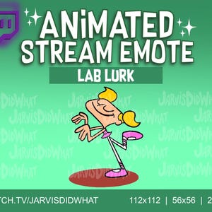Geanimeerde Twitch-emote | Op de loer liggende emote | Dexter-emote | Discord-emote | Grappige emote | Voor streamers | Direct downloaden | Transparant
