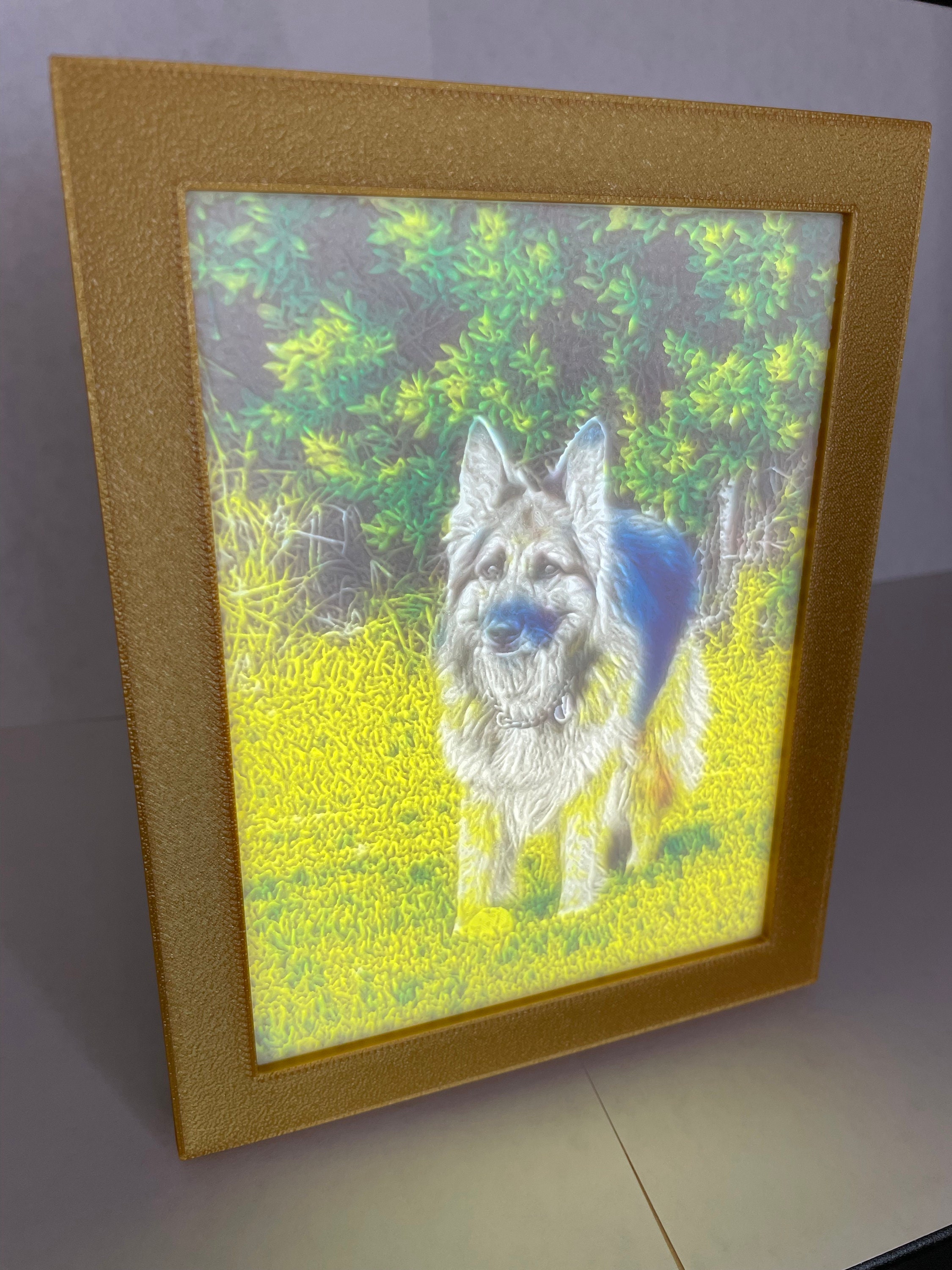 Custom Backlit Lithophane Photo Frame - Turn Photos into 3D Multi-Color Art!