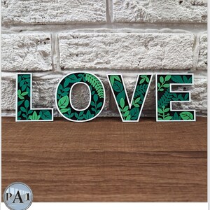 Beleza Botânica - Letras do Alfabeto Floral Decorativo Impressas em 3D