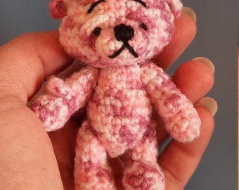 Knothead 8,  A Miniature Crocheted Bear