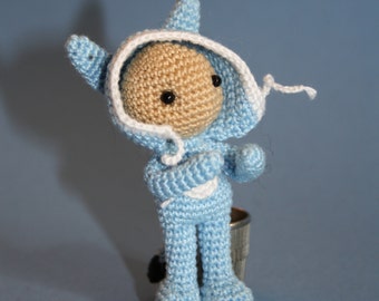 Bitsy - the boy in Donkey Suit Amigurumi