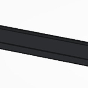 May include: A long, black, rectangular magnetic strip.
