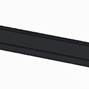 May include: A long, black, rectangular magnetic strip.