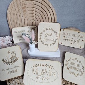 File laser SVG/DXF, biglietti di nozze in legno tagliati al laser, download digitale,