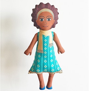 Fana - Black doll inspired by traditional Ethiopian art and design
