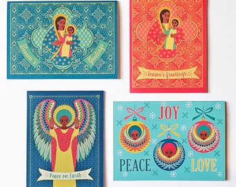 Deseta Christmas Cards Multi-pack Set of 4