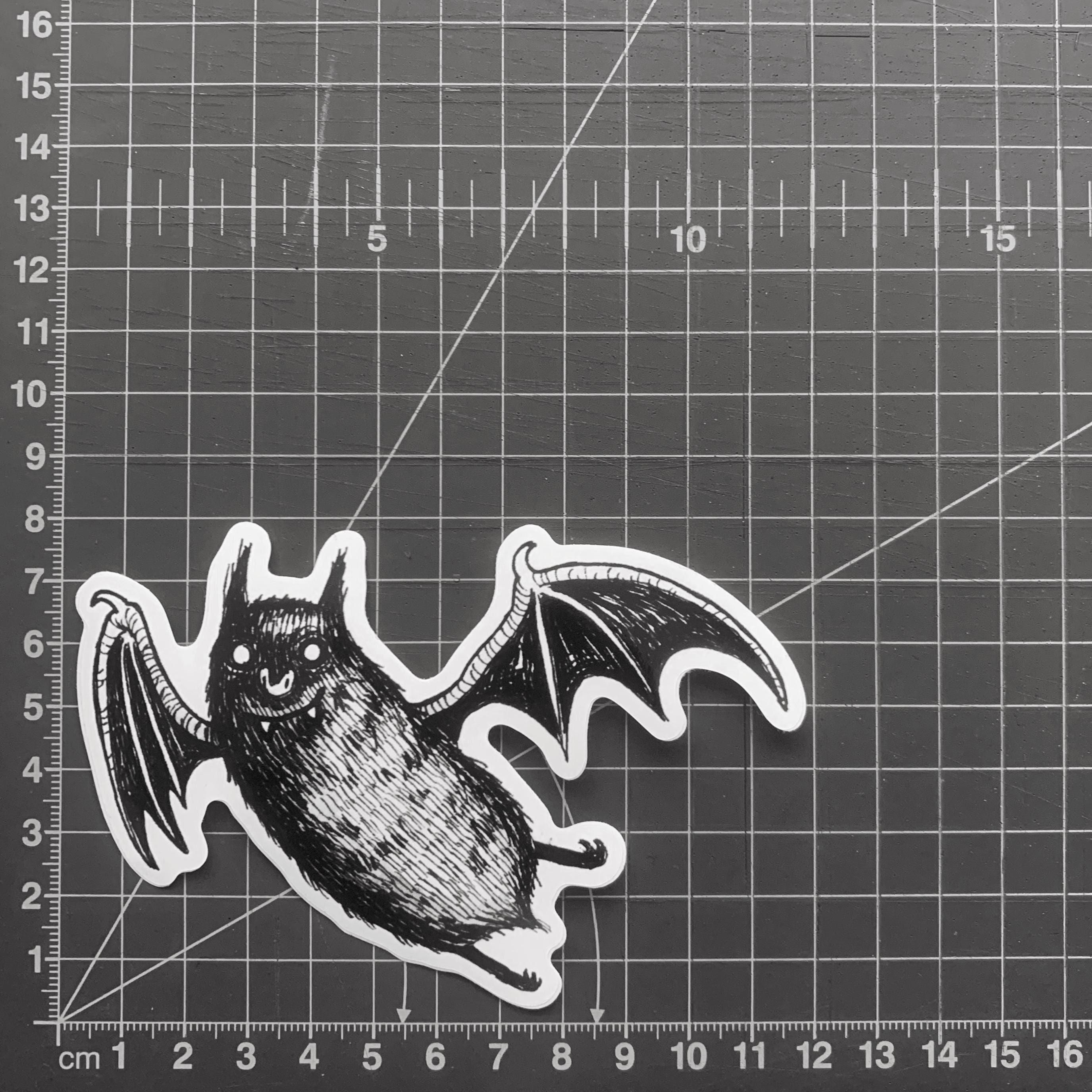 Textile Sticker Bat Che Bat Sticker - Vinyl Sticker - Etsy
