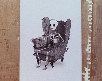 Skelly - A5 Print - Illustration