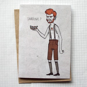 Sardines ? - Carte illustrée - Art du film