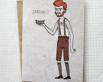 Sardine? - Illustrated Card - Movie Art Card