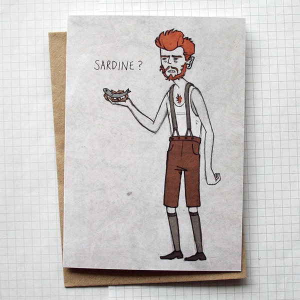 Sardine? - Illustrated Card - Movie Art Card