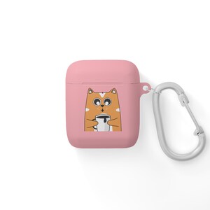 Cute Cat AirPods Case Cover, Cartoon Pet Accessory, Gift for Cat Lovers, Fun AirPods Pro Cover, Unique AirPods Accessories, Pet Themed Gifts