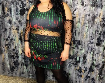 AntiLabel Futuristic Knit Cutout Dress Plus sized 2X 18/20