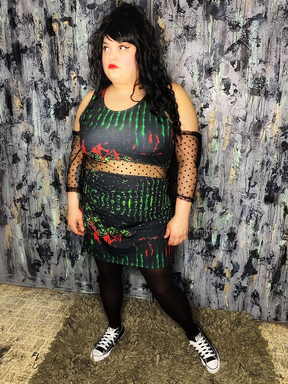 AntiLabel Futuristic Knit Cutout Dress Plus sized 2X 18/20