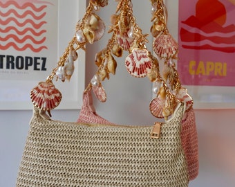 Ibiza Shores Shell Shoulder Bag - Cream