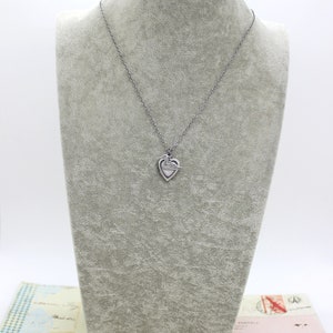 duck. locket necklace. in silver ox image 6