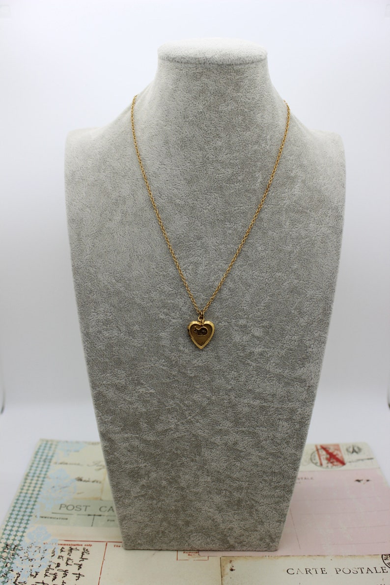 gold ox jewelry snail heart locket necklace