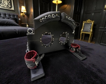 Adjustable Foot Support Frame with Padded Cuffs - Custom Positioning Accessory for Private Studio Use