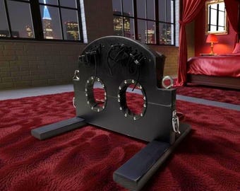 Wooden Positioning Frame with Dual Openings