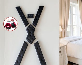 Wall Mounted St Andrew’s Cross with Padded Panels