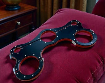 Wooden Wrist & Neck Stocks with Adjustable Openings, Restraint Board, Wood Positioning Accessory