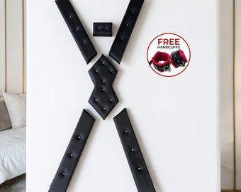 Wall Mounted Wooden X Frame -  Adjustable Support Structure