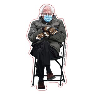 Bernard Sanders - Die Cut Sticker