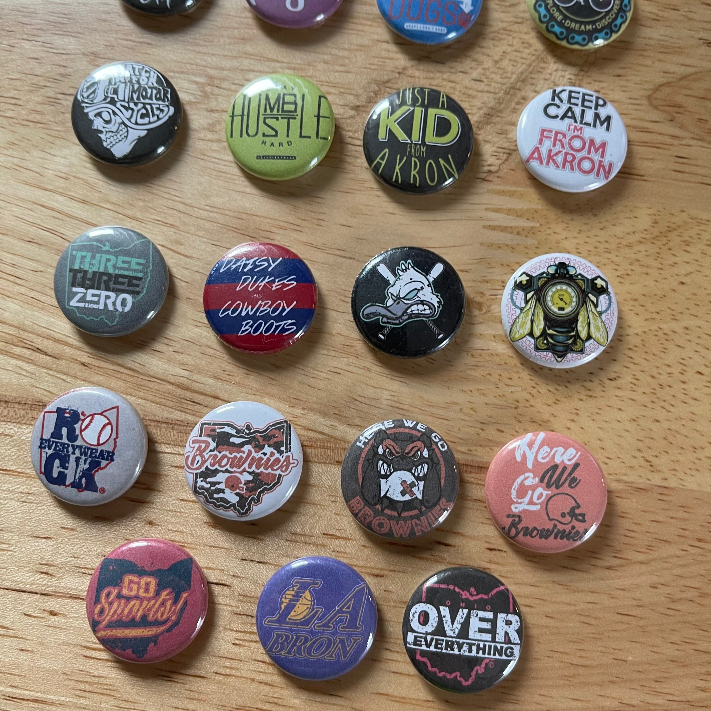 Cleveland Football Pinback Buttons - Etsy