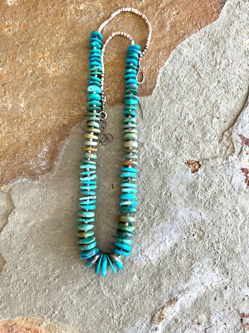 Southwestern Style Multi Colored Turquoise Necklace - Etsy