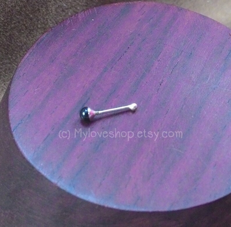 2 mm Nose Stud Tiny Ball Nose Bone tiny Ball End 925 Etsy
