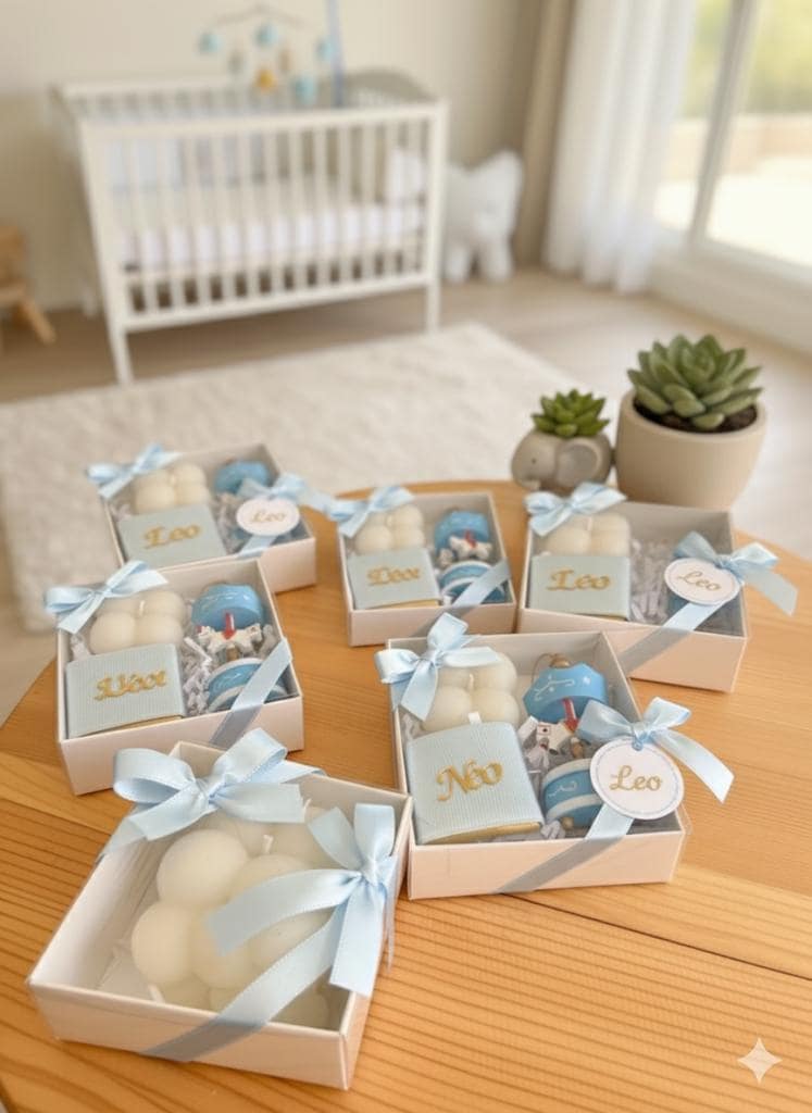 Personalized Baby Shower Favor Box, Custom Newborn Gift Set ...
